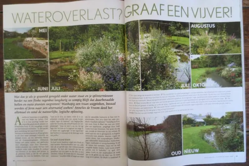 Artikel in Groei & Bloei: Wateroverlast? Graaf een vijver